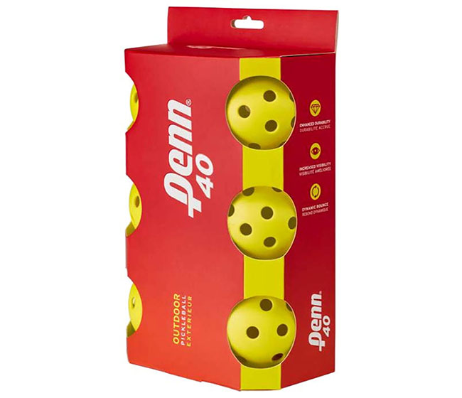Penn 40 Outdoor Pickleball (6 Ball Pack)