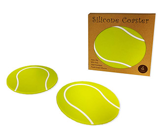 Silicone Tennis Coaster (Set of 4)