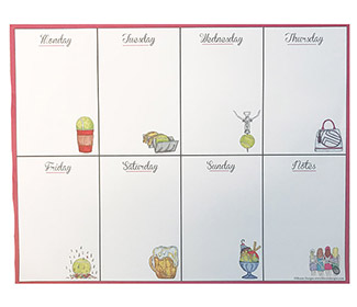Tennis Weekly Pad Planner