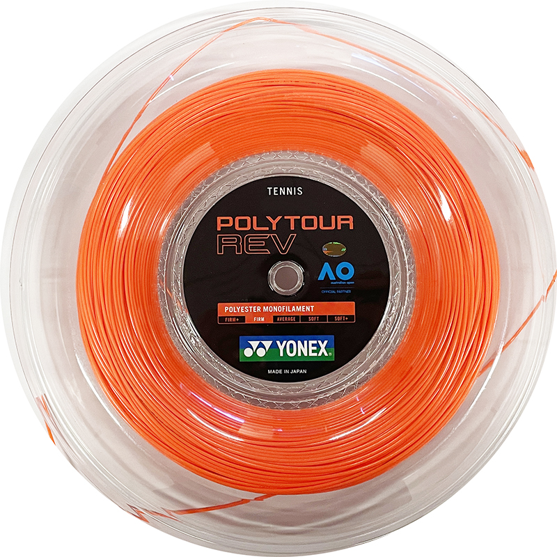 Yonex Polytour REV 130 16g Reel 656' (Orange)