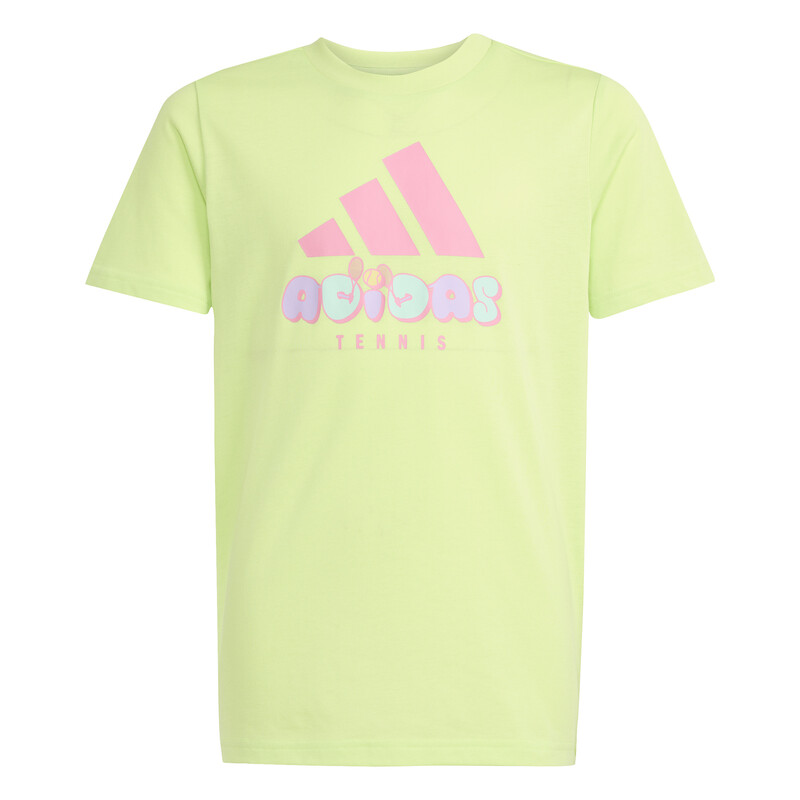 adidas Kids' Tennis Category Graphic Tee (Pulse Lime)