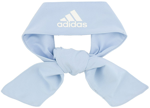 adidas Alphaskin Tie Headband (Light Blue)