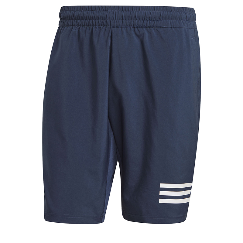 adidas Club 3 Stripe Short 9" (M) (Navy)