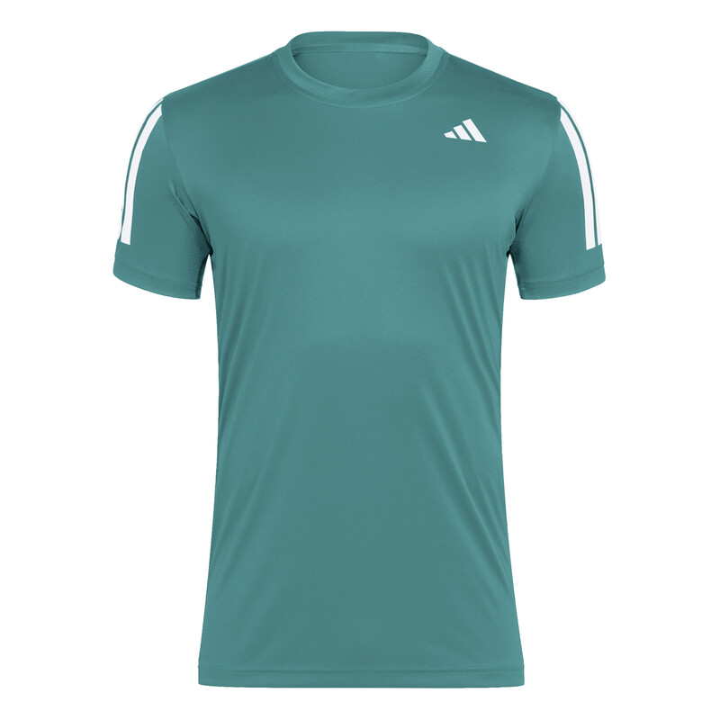 adidas Club 3 Stripes Tee (M) (Powder Teal)