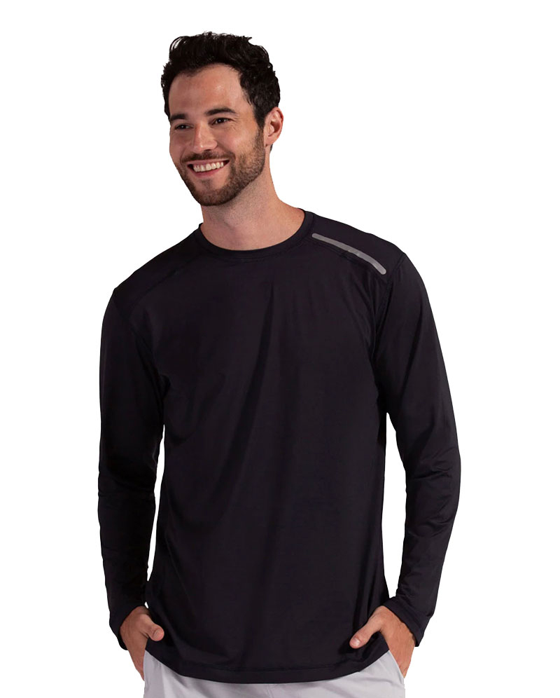 BloqUV Jet Long Sleeve Tee (M) (Black)
