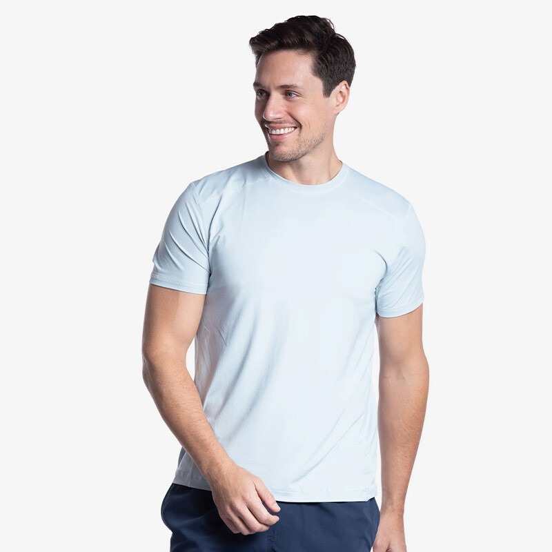 BloqUV Short Sleeve Crew (M) (Grey)