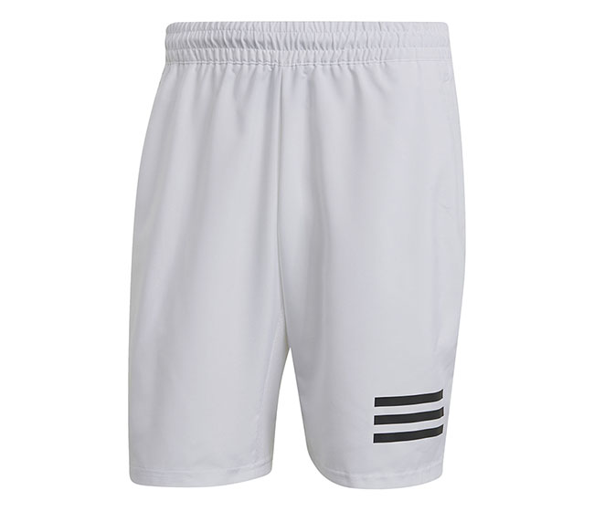 adidas Club 3 Stripe Short 9" (M) (White)