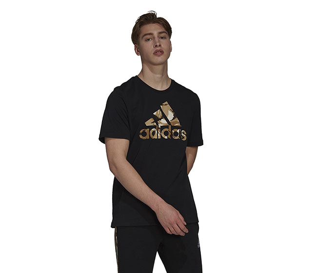 adidas Camo Tee (M) (Black)