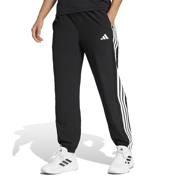adidas Train Essentials 3 Stripes Woven Pant (W) (Black)