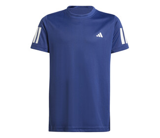 adidas Boys' Club 3 Stripes Tee (Dark Blue)