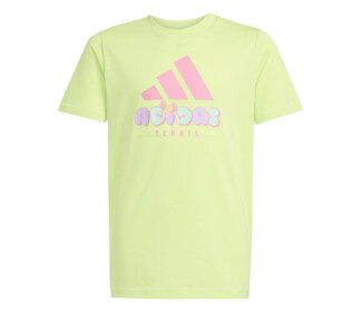 adidas Kids' Tennis Category Graphic Tee (Pulse Lime)