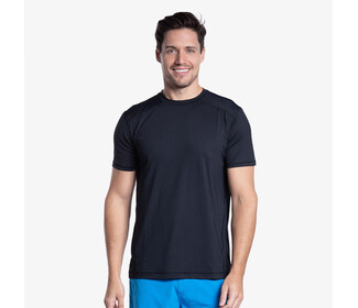 BloqUV Short Sleeve Crew (M) (Black)